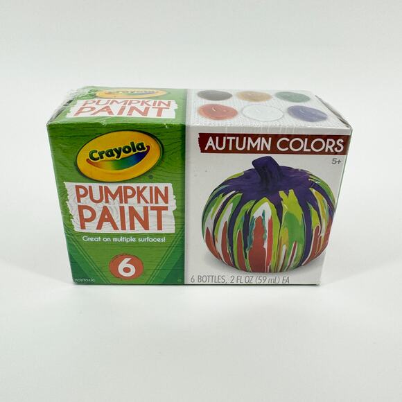 Crayola Other - Crayola Pumpkin Paint Set - Autumn Colors, 6 Bottles Non-Toxic Great for Kids 5+